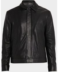 Jonathan Simkhai - Landon Collared Leather Jacket - Lyst