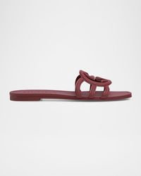 Gucci - Palma Gg Rubber Flat Slide Sandals - Lyst