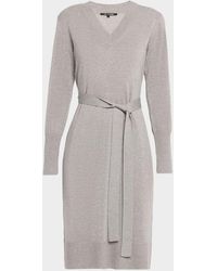 Kobi Halperin - Russel Belted V-Neck Sweater Dress - Lyst
