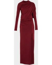 LAPOINTE - Asymmetric Shawl Draped Jersey Gown - Lyst