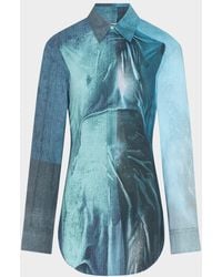 Jean Paul Gaultier - Water-Printed Button-Down Shirt - Lyst