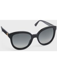 Gucci - GG1315S Polarized Round Acetate Sunglasses - Lyst