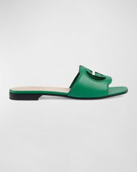 Gucci - Interlocking G Cut-out Sandals - Lyst