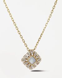 Miseno - Vesuvio 18k Yellow Gold Mother-of-pearl Pendant Necklace - Lyst