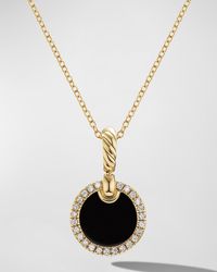 David Yurman - Dy Elements Pendant Necklace With Gemstone And Diamonds In 18k Gold, 17.8mm, 16-18"l - Lyst