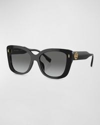 Tory Burch - Oversized Gradient Acetate Butterfly Sunglasses - Lyst