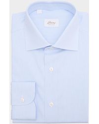 Brioni - Cotton Narrow Stripe Dress Shirt - Lyst