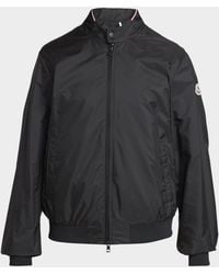 Moncler - Apos;S Reppe Nylon Collar-Logo Full-Zip Jacket - Lyst