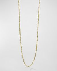 Lagos - 18k Gold Superfine Caviar Beaded 7-station Chain Necklace - Lyst