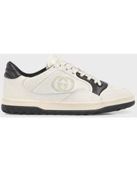 Gucci - Bicolor Leather Low-Top Sneakers - Lyst