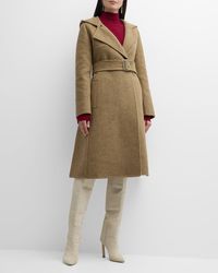 Burberry - Cashmere And Wool Hooded Coat - Lyst