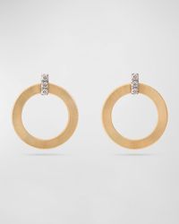Marco Bicego - Masai 18k Gold Circular Diamond-post Earrings - Lyst