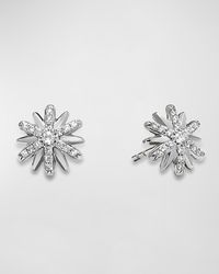 David Yurman - Petite Starburst Stud Earrings With Pave Diamonds - Lyst