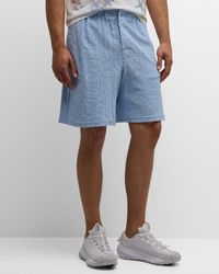 Versace - Barocco Towel Stitch Shorts - Lyst