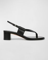 Vince - Alina Leather Thong Slingback Sandals - Lyst