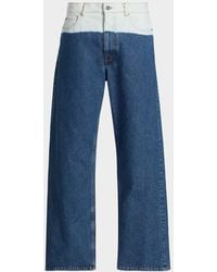 Marni - Apos;S Degrade Bleach Denim Wide-Leg Jeans - Lyst