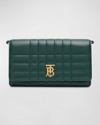 Burberry - Lola Check Quilted Leather Clutch Bag - Lyst