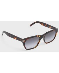 Saint Laurent - Sl 5980 Acetate Rectangle Sunglasses - Lyst