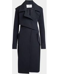 Courreges - Twist Wrap Cotton Trench Coat - Lyst