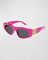 Balenciaga - Bb Hinge Acetate Cat-Eye Sunglasses - Lyst
