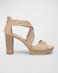 Nero Giardini - Leather Crisscross Zip Sandals - Lyst