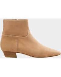 Stuart Weitzman - Stassi Suede Zip Ankle Boots - Lyst