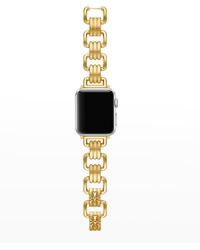 Tory Burch - Eleanor Goldtone Stainless Steel Apple Watch Bracelet/38mm, 40mm, 41mm - Lyst