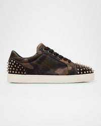 Christian Louboutin - Seavaste 2 Camouflage Reversed Leather Low-Top Sneakers - Lyst