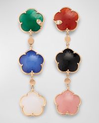 Pasquale Bruni - 18K Rose Petit Joli Bouquet Earrings With Colored Gems And Diamonds - Lyst