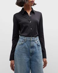 Theory - Riduro Organic Cotton Button-Up Shirt - Lyst