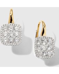 Frederic Sage - Medium Firenze Ii Diamond Cushion Earrings - Lyst