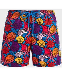Vilebrequin - Apos;S Noumea Sea Shell Swim Shorts - Lyst