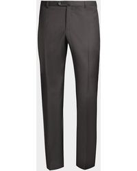 Isaia - Apos;S Gregory Basic Wool Trousers - Lyst