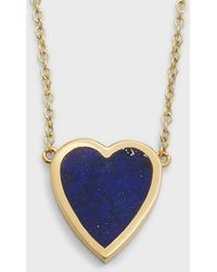 Jennifer Meyer - 18k Mini Inlay Heart Necklace - Lyst