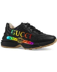 gucci platform shoes rainbow