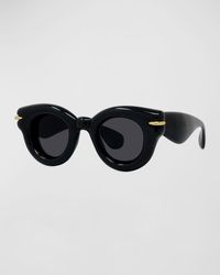 Loewe - Inflated Pantos Acetate Round Sunglasses - Lyst