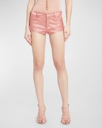 Tom Ford - Low-Rise Cotton-Blend Lustrous Duchesse Mini Shorts - Lyst