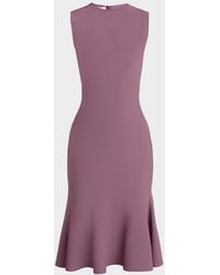Stella McCartney - Sleeveless Compact Knit Fit-And-Flare Dress - Lyst