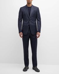 Giorgio Armani - Tonal Plaid Wool Suit - Lyst