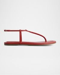 Bernardo - Hercu Leather Ankle-Strap Flat Sandals - Lyst