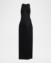 Jean Paul Gaultier - Cupped Bust Light Jersey Maxi Dress - Lyst