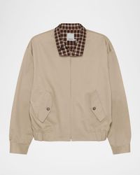 Jonathan Simkhai - Apos;S Harrington Cotton Check-Lined Jacket - Lyst