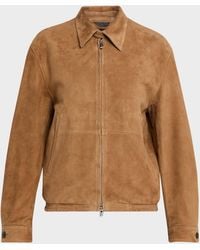 Tonywack - Blouson Goat Suede Jacket - Lyst
