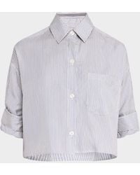 Twp - Next Ex Striped Button-Front Shirt - Lyst