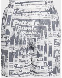 Purple - Lyocell Pull-On Shorts - Lyst