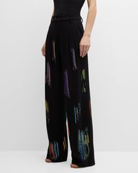 Libertine - Fwb Baggy Trousers With Crystal Detail - Lyst