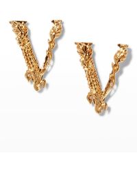 Versace - Virtus Stud Earrings - Lyst