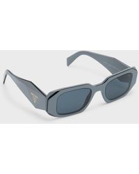 Prada - Rectangle Acetate Sunglasses - Lyst