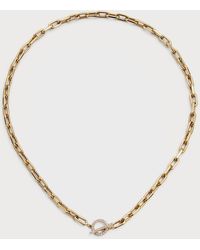 Zoe Lev - 14K Open-Link Chain With Diamond Toggle - Lyst