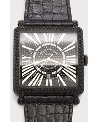 Franck Muller - King Master Square Watch With Black Diamonds - Lyst